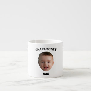 Taza De Espresso Personalizado Baby Face Mug, Personalizado New Dad