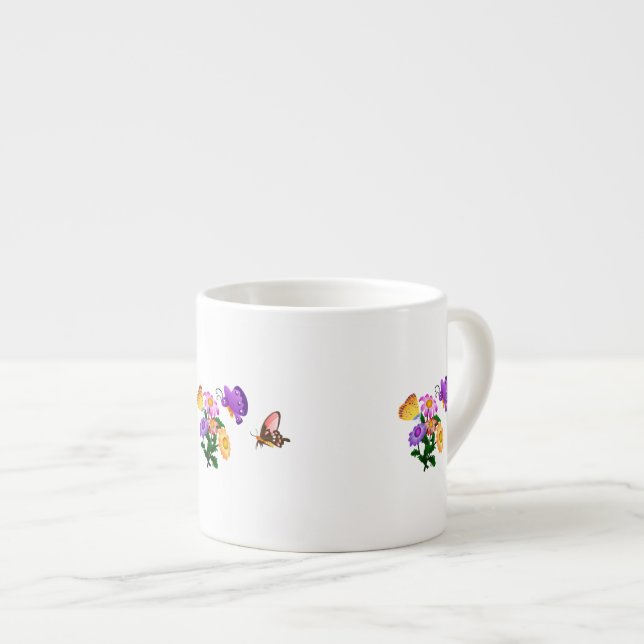 Taza De Espresso Personalizado Butterflies (Derecha)