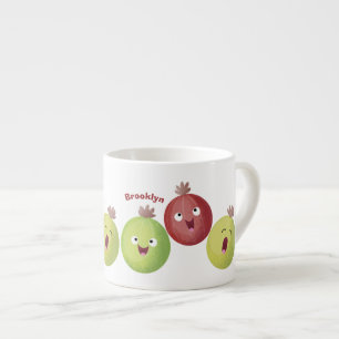 Taza De Espresso Personalizado cantante de trío de gooseberry