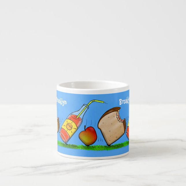 Taza De Espresso Personalizado de hormigas divertidas (Frente)