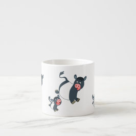 Taza De Espresso Personalizado de juego suave cortó vaca de gallowa