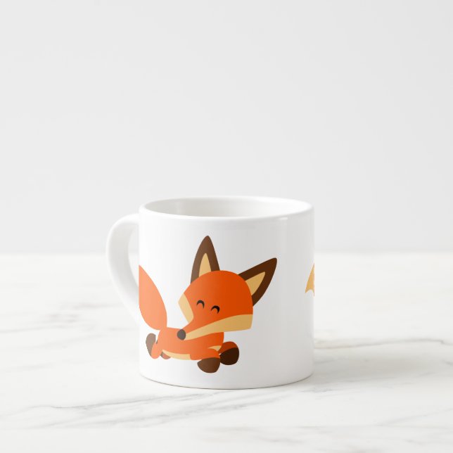 Taza De Espresso Personalizado de la Flota Cuta Fox Espresso Mug (Izquierda)