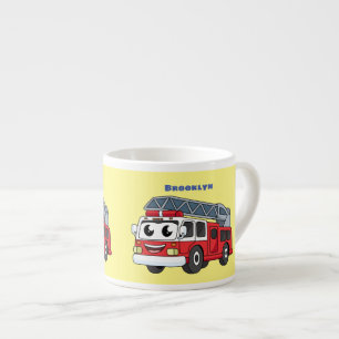 Taza De Espresso Personalizado de motor de fuego alegre