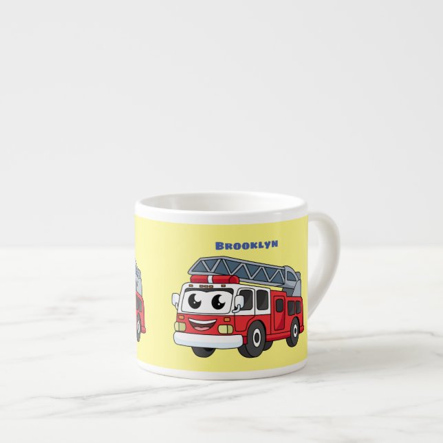 Taza De Espresso Personalizado de motor de fuego alegre (Derecha)