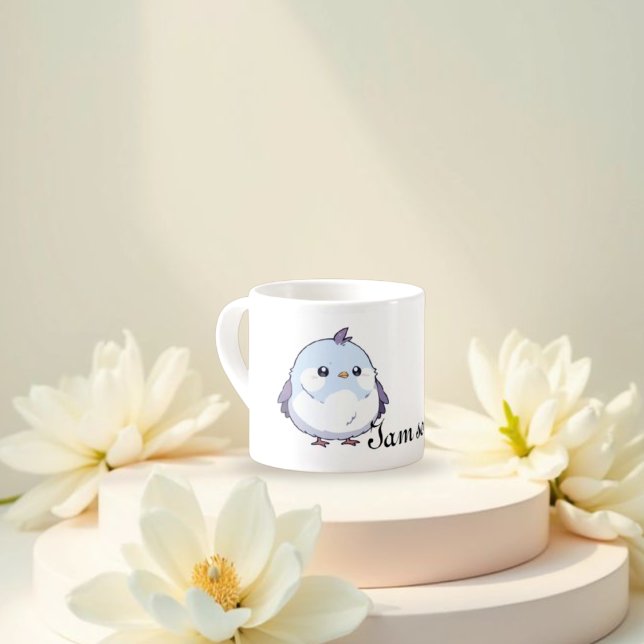 Taza De Espresso Personalizado de pájaro Cute Kawaii Chubby - Paste (Subido por el creador)