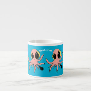 Taza De Espresso Personalizado de pulpo para bebés, dulce y descara
