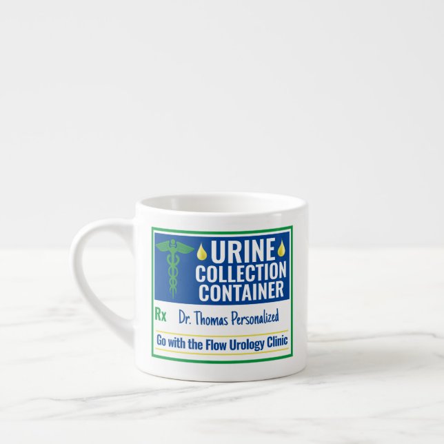 Taza De Espresso Personalizado de recolección de orina de enfermera (Izquierda)