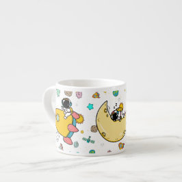 Taza De Espresso Personalizado del espacio ultraterrestre astronaut