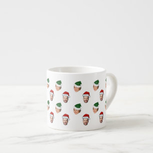 Taza De Espresso Personalizado Face 2 Fotos Regalo de Navidades de 