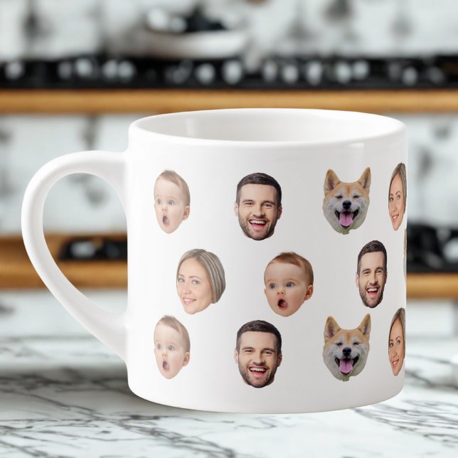 Taza De Espresso Personalizado Face Photo Family Mug, 4 Fotos Mug (Subido por el creador)