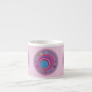 Taza De Espresso Personalizado girly bonito swift círculos tornado