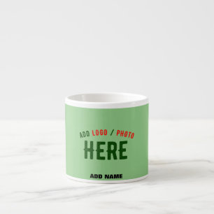 TAZA DE ESPRESSO PERSONALIZADO MODERNO ESTILO MINT VERIFICADO VERIF