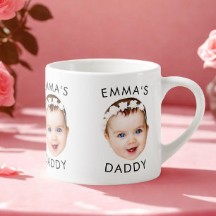 Taza De Espresso Personalizado Mug, Baby Mug, Dad Birday Gift, Face