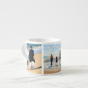 Taza De Espresso Personalizado Su Collage de fotos Familiar Espress