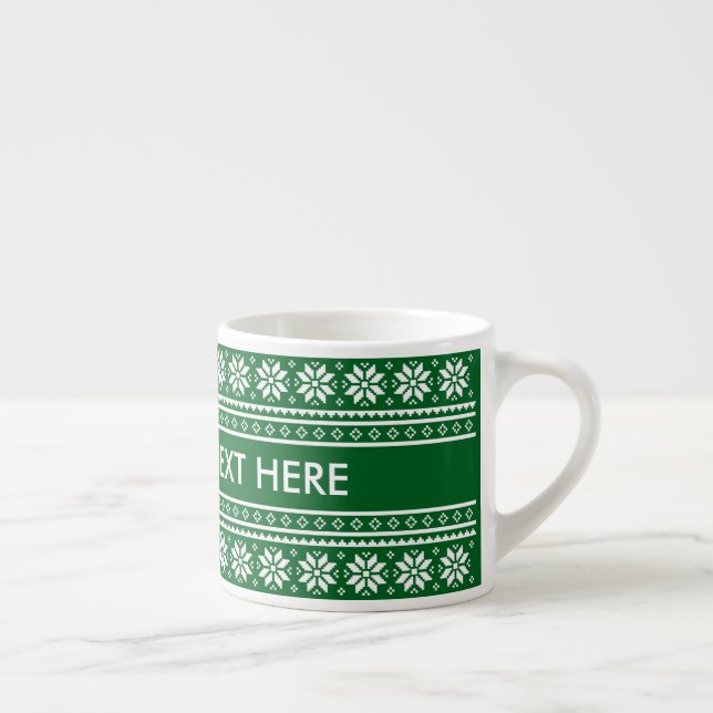 Taza De Espresso Personalized Christmas gift espresso coffee cup (Derecha)