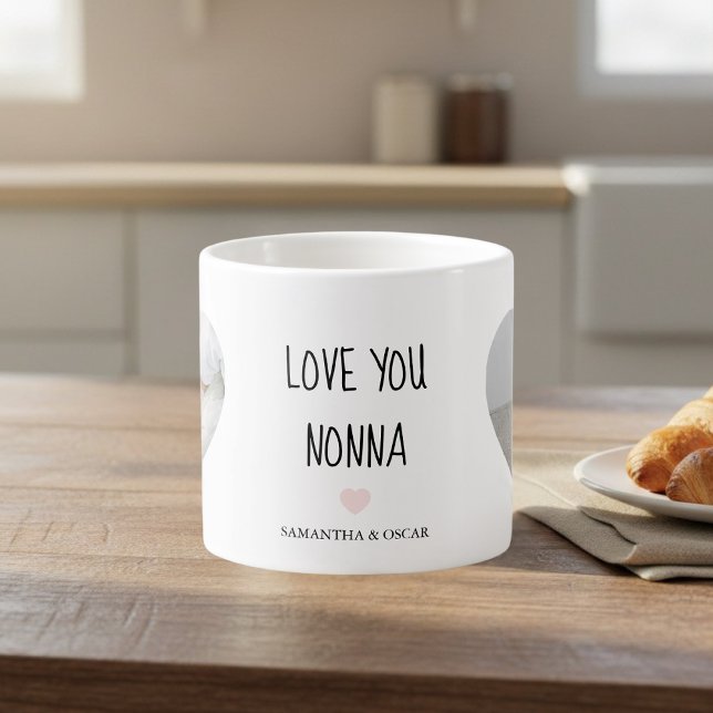 Taza De Espresso Personalized Love You Nonna | Custom Grandma Gift (Subido por el creador)