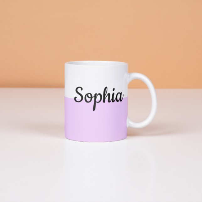Taza De Espresso Personalized Pastel Name Mug Custom Coffe Cup gift (Subido por el creador)