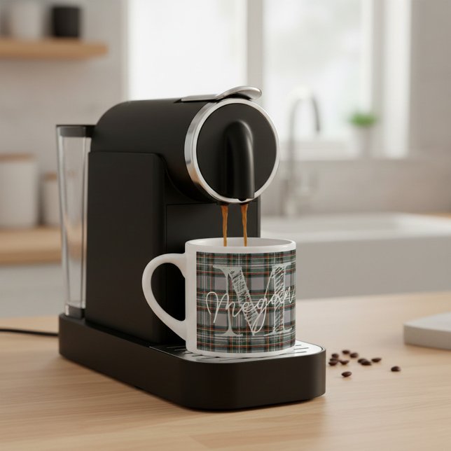 Taza De Espresso Personalized Scottish Plaid Coffee Mini Mug (Subido por el creador)