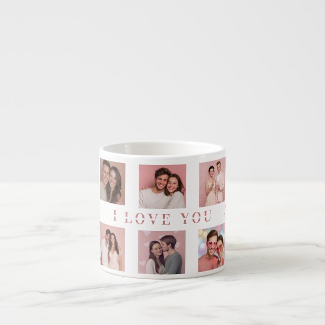 Taza De Espresso Personalized Valentine's Day Espresso Mug Photos (Frente)