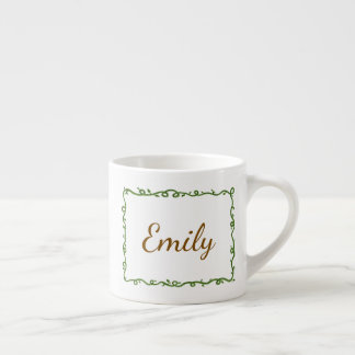 Taza De Espresso Personalized Vine