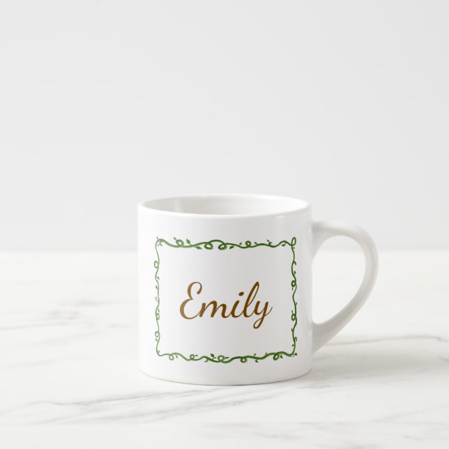 Taza De Espresso Personalized Vine (Derecha)