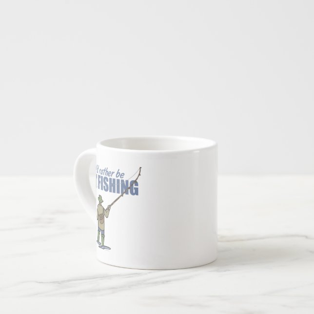 Taza De Espresso Pesca con mosca en los alcantarillas (Izquierda)