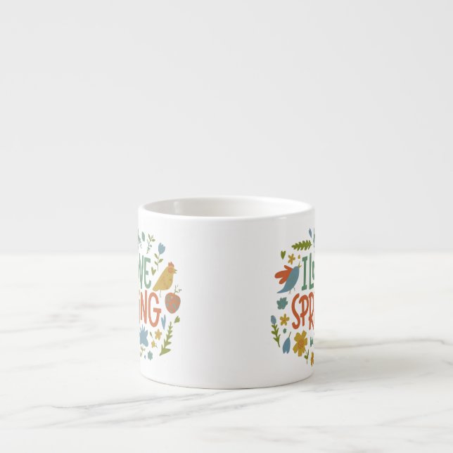 Taza De Espresso Petite I Love Spring (Frente)