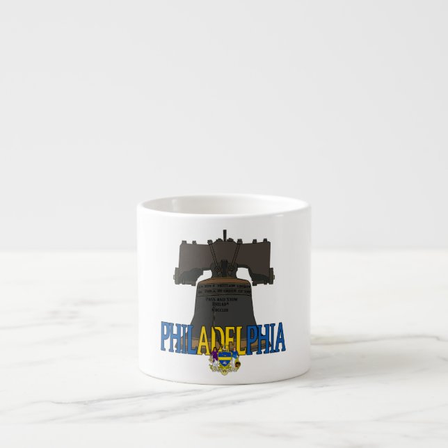 Taza De Espresso Philadelphia Liberty Bell (Frente)