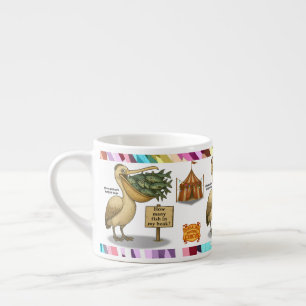 Taza De Espresso Pico de pelícano Pierre brillante