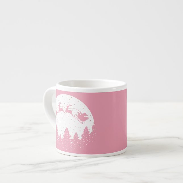 Taza De Espresso Pink Magic Christmas (Izquierda)