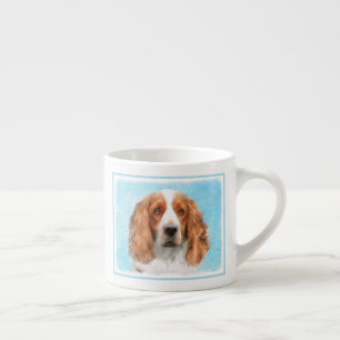 Taza De Espresso Pintado español de Springer galesa - Arte de perro