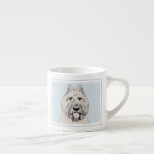Taza De Espresso Pintura de Bouvier des Flandres - Arte original de