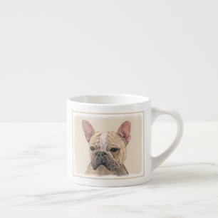 Taza De Espresso Pintura de Bulldog francés (Sable) - Cuto original