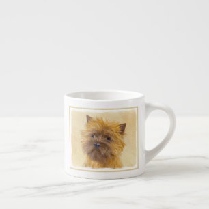 Taza De Espresso Pintura de Cairn Terrier - Arte Perro Original.