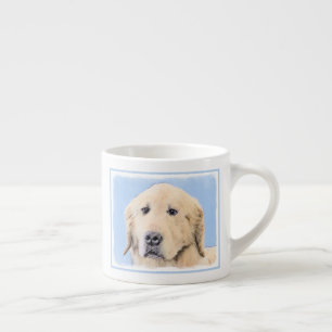 Taza De Espresso Pintura de Golden Retriever - Cute original Dog Ar