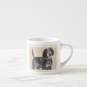 Taza De Espresso Pintura de la cola de Bluetick - Ar de perro origi