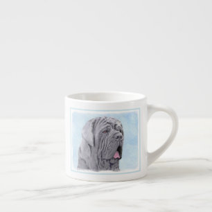 Taza De Espresso Pintura de Mastín Napolitano - Arte Original de Pe