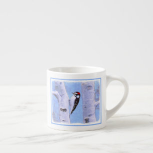 Taza De Espresso Pintura de pájaro lechoso - Arte original de páj
