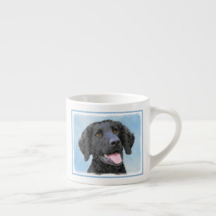 Taza De Espresso Pintura de recuperación con recubrimiento de curry
