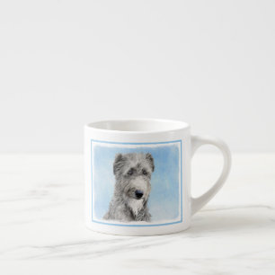Taza De Espresso Pintura escocesa del perro - Ar original del perro