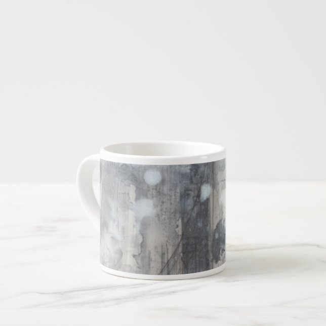 Taza De Espresso Pintura gris contemporánea (Izquierda)
