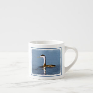 Taza De Espresso Pintura gris de Clark - Arte de pájaro original