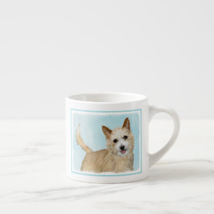 Taza De Espresso Pintura portuguesa de Podengo Pequeno - Arte origi