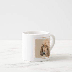 Taza De Espresso Pintura Sangrienta - Arte Perro Original.