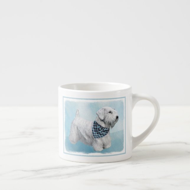 Taza De Espresso Pintura Sealyham Terrier - Arte Perro Original. (Derecha)