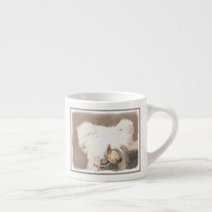 Taza De Espresso Pintura sin pelo de cremallera china arte original