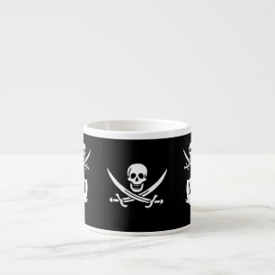 Taza De Espresso Pirata y monograma