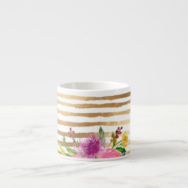 Taza De Espresso PixDezines floral/acuarela/ranunculus