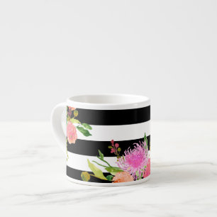 Taza De Espresso PixDezines floral/acuarela/ranunculus