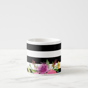 Taza De Espresso PixDezines floral/acuarela/ranunculus